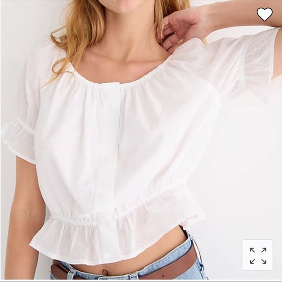 J.Crew Gathered Scoopneck Top in sweet hyacinth - Picture 2 of 4